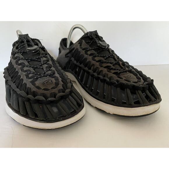 Keen Sz Eu 42 Sz 9.5 Blk/Gray Paracord Uneek Braided Corde Slip On Clsd Heel - Picture 2 of 8